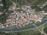 Aerial View of Buildings in a Town, Brentino Belluno, Province of Belluno, Veneto, Italy Photographic Print by G. Gnemmi