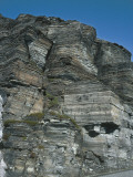 Low Angle View of Sedimentary Rocks, Lapland, Norway Photographic Print by N. Celoria
