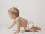 Baby Crawling Photographic Print by Dennis Hallinan