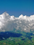 Airborne Irish Clouds and Fields Photographic Print by Dr. David J. Otway