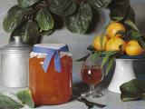 Close-Up of a Jar of Persimmon and Orange Marmalade Photographic Print by N. Chasseriau