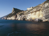Cliff at the Seaside, Palmaria Island, Province of La Spezia, Liguria, Italy Photographic Print by C. Camusso