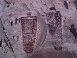 Native American Pictograph, or Rock Art, Decorates a Rocky Surface Photographic Print by Jeff Foott