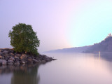 Heron at Scarborough Bluffs at Night Photographic Print by Jack Illingworth