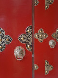 China, Tibet, Lhasa, Traditional Red Door Photographic Print by Keren Su