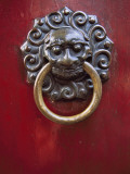 China, Shanghai, Ancient Knocker on Traditional Gate Photographic Print by Keren Su