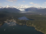 Alaska, Juneau, Auke Bay Is Located at the Terminus of the Mendenhall Glacier Photographic Print
