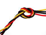 Twisted Power Cables Photographic Print