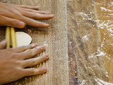 Rolling Out Dumpling Skins Photographic Print