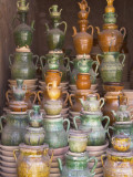 China, Xinjiang Province, Kashgar, Selling Pottery at Sunday Market Photographic Print by Keren Su