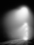 Streetlights and Headlights, Smaland, Sweden Fotografie-Druck von Jonas Valthersson