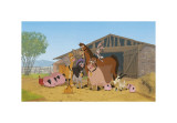 La ferme se rebelle reproduction procédé giclée