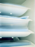 Trays with Plastic Folders in Them Photographic Print