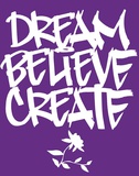 Justin Bua - Dream, Believe, Create - Art Print Justin Bua - Dream, Believe, Create - Art Print