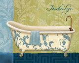 Blue Botanical Bath I Poster par Lisa Audit