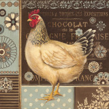 Aqua Rooster II Poster by Kimberly Poloson