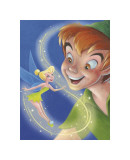 Tinker Bell and Peter Pan: A Touch of Magic Giclee Print