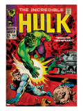 Marvel Comics Retro: The Incredible Hulk Comic Book Cover #108, with Nick Fury (aged) Reproducción en lienzo de la lámina