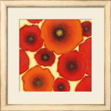 Two Orange Posters by Shirley Novak