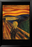 Le cri, vers 1893 Posters par Edvard Munch