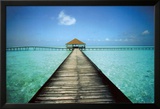 Molo na Malediwach (Jetty Maldives) Plakaty autor Massimo Borchi