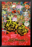 Ed Hardy - Black Rose Kunstdrucke von Ed Hardy