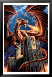 Dragon Fury Posters par Anne Stokes