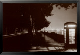 London Embankment At Night Poster