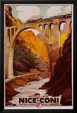 Eisenbahnstrecke Nizza–Coni Poster von Cassard 