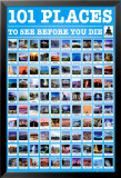 101 Places to See Posters
