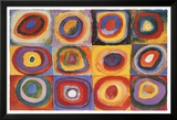 Farbstudie Quadrate, ca.1913 Print van Wassily Kandinsky