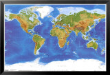 Satellite Physical Map of The World Photo