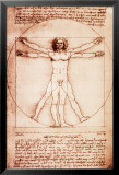 Vitruvius Affiches par Leonardo da Vinci 