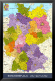 Map of Germany Stampe Map of Germany Stampe