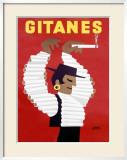 Gitanes Cigarettes Lámina giclée enmarcada por Herve Morvan Gitanes Cigarettes Lámina giclée enmarcada por Herve Morvan