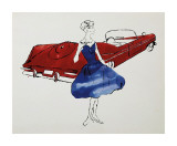 Female Fashion Figure, c.1959 Impressão giclée por Andy Warhol Female Fashion Figure, c.1959 Impressão giclée por Andy Warhol