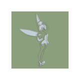 Green Tink Sketch (square) Giclée-Druck