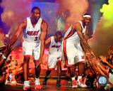 Dwyane Wade, LeBron James, & Chris Bosh 2010 Welcome Party Photo