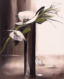 Bouquet Blanc I Affiches par Olivier Tramoni