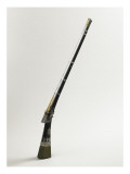Fusil albanais à crosse épaisse reproduction procédé giclée