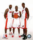 Dwyane Wade, LeBron James, &Chris Bosh 2010 Posed Foto