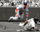 Dustin Pedroia 2010 Spotlight Action Photo