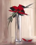 Les Fleurs Rouges I Prints by Olivier Tramoni