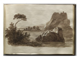 Album of Drawings Charlotte Napoleon Lake and Rocks Giclee Print