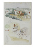 Album d'Afrique du Nord et d'Espagne Giclée-Druck von Eugene Delacroix