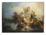 Apollon et Phaéton : Phaéton conduisant le char du soleil Giclee-trykk av Nicolas Bertin