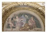 Appartements d'été de la reine Anne d'Autriche : Chambre de Parade et cabinet sur l'eau Giclee Print by Giovanni Francesco Romanelli