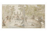 Pêcheurs à la ligne Reproduction procédé giclée par David Vinckboons