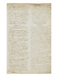 Copie des rapports expliquant l'échec de l'expédition de Sardaigne en 1793 Reproduction procédé giclée