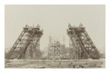 Album on the Work of Construction of the Eiffel Tower Giclee Print by Louis-Emile Durandelle
